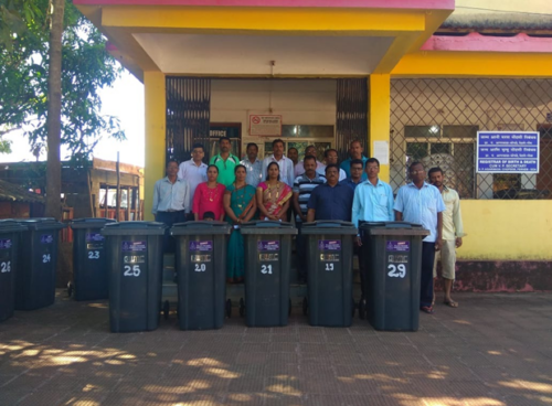 Distribution of Dustbins to Schools, Temples and Church's